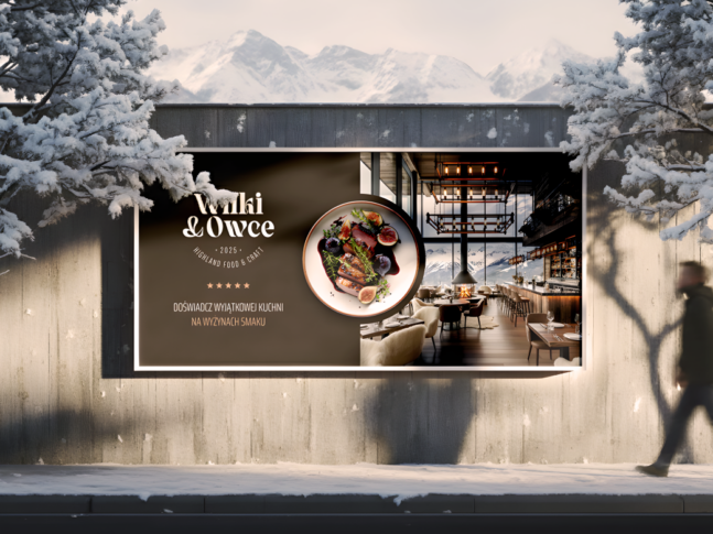 Billboard_Wilki_i_Owce_Projekt_identyfikacji_wizualnej